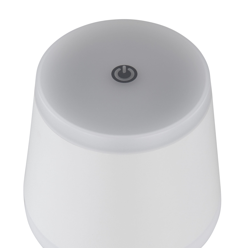 Globo - LED Prigušiva punjiva dodirna stolna lampa LED/4,6W/230V 1800 mAh USB IP54 bijela