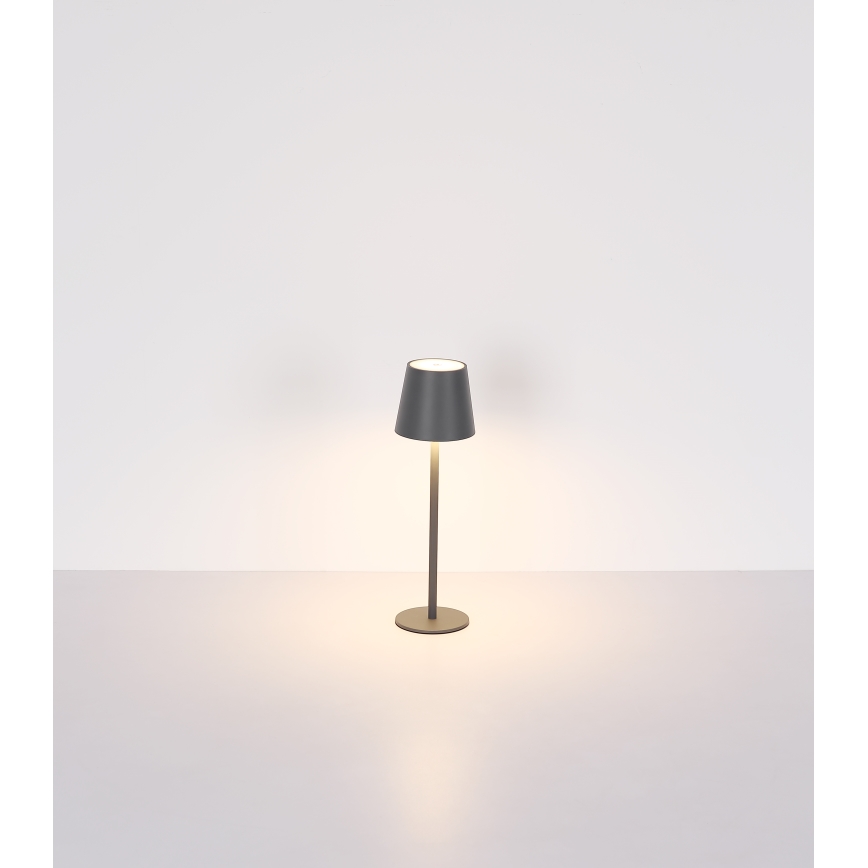 Globo - LED Prigušiva dodirna vanjska lampa LED/3W/3,7V IP44 1800 mAh USB crna