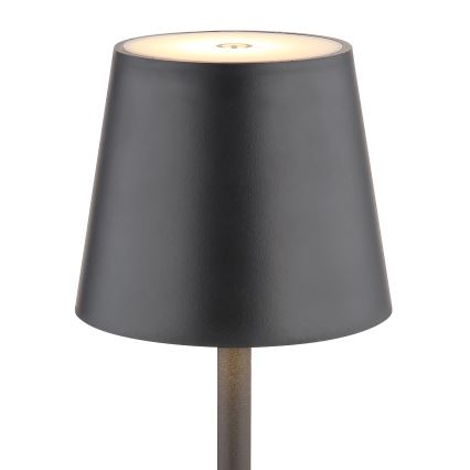 Globo - LED Prigušiva dodirna vanjska lampa LED/3W/3,7V IP44 1800 mAh USB crna
