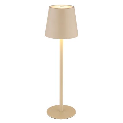 Globo - LED vanjska lampa s dodirnim upravljanjem, prigušiva, LED/3W/3,7V IP44 1800 mAh USB, bež