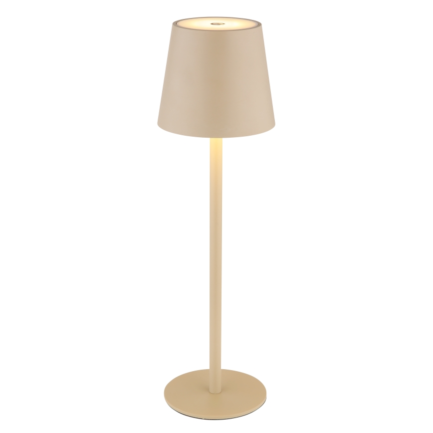 Globo - LED vanjska lampa s dodirnim upravljanjem, prigušiva, LED/3W/3,7V IP44 1800 mAh USB, bež