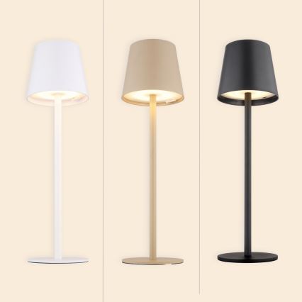 Globo - LED vanjska lampa s dodirnim upravljanjem, prigušiva, LED/3W/3,7V IP44 1800 mAh USB, bež