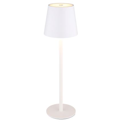 Globo - LED Prigušiva dodirna vanjska lampa LED/3W/3,7V IP44 1800 mAh USB bijela