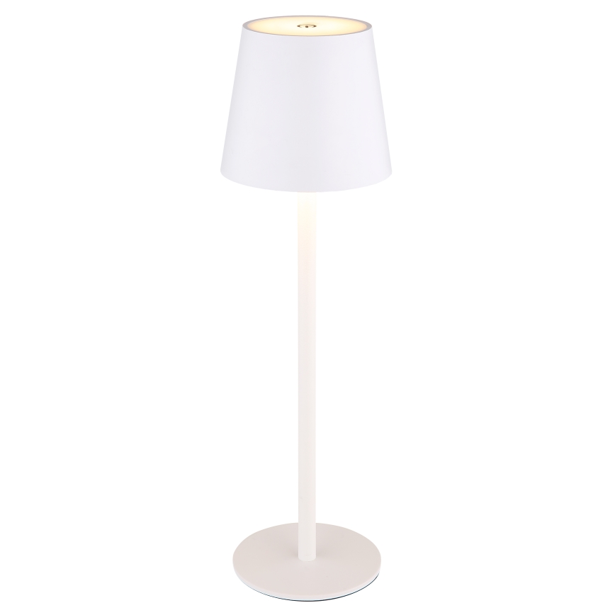 Globo - LED Prigušiva dodirna vanjska lampa LED/3W/3,7V IP44 1800 mAh USB bijela