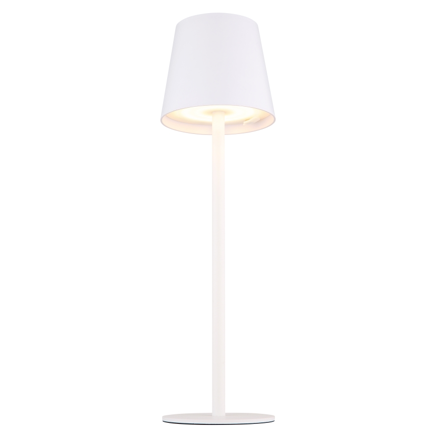 Globo - LED Prigušiva dodirna vanjska lampa LED/3W/3,7V IP44 1800 mAh USB bijela