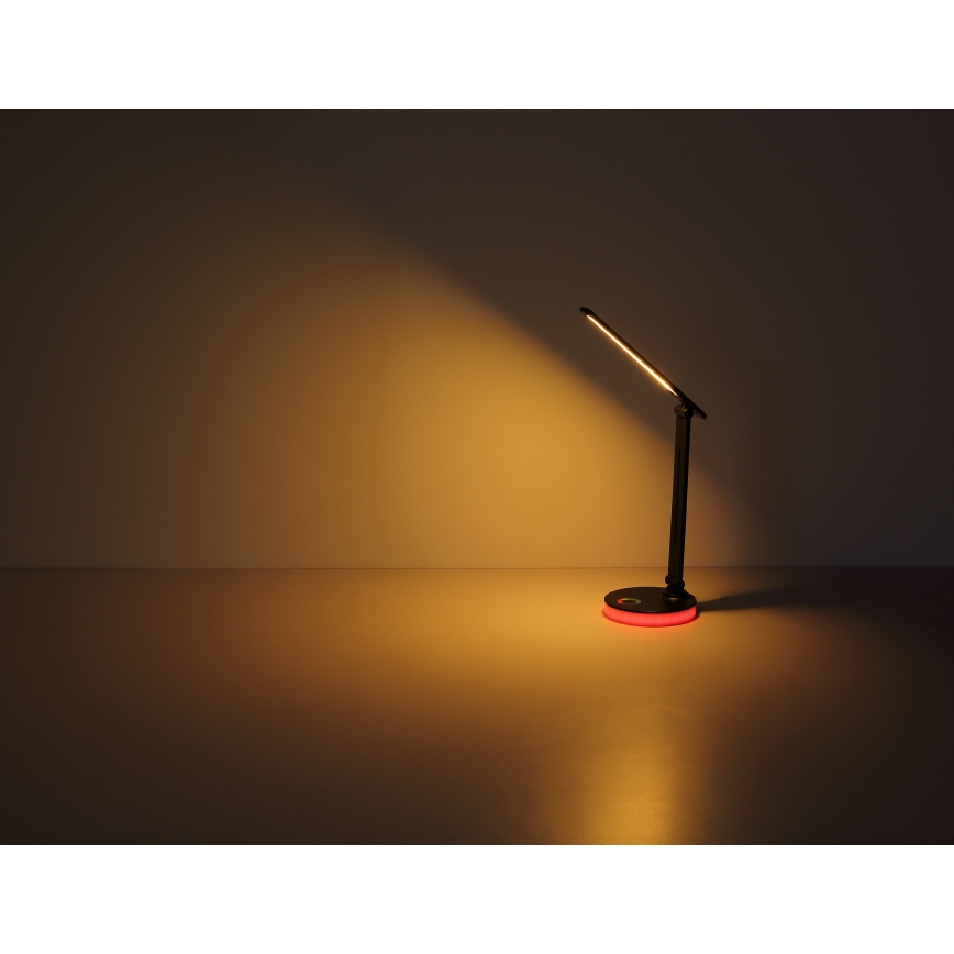 Globo - LED RGBW Prigušiva stolna lampa na dodir LED/5W/230V + LED/2W 2700K/4000K/6500K crna