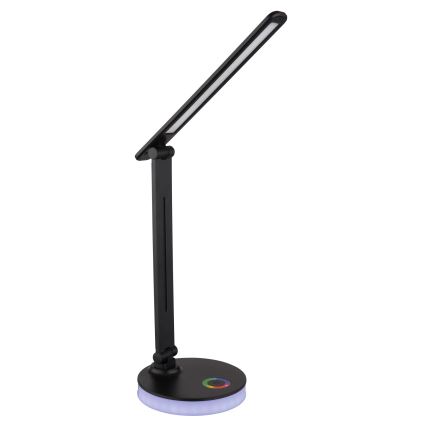 Globo - LED RGBW Prigušiva stolna lampa na dodir LED/5W/230V + LED/2W 2700K/4000K/6500K crna