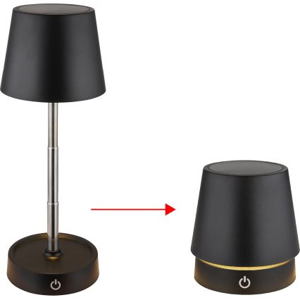 Globo - LED Podesiva stolna lampa na dodir, punjiva, LED/1,2W/5V 1200 mAh