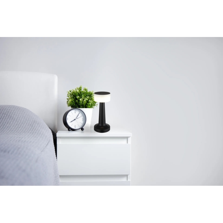 Globo - LED Prigušiva stolna lampa na dodir LED/1W/3,7V 2700K/4000K/6500K 800 mAh USB crna