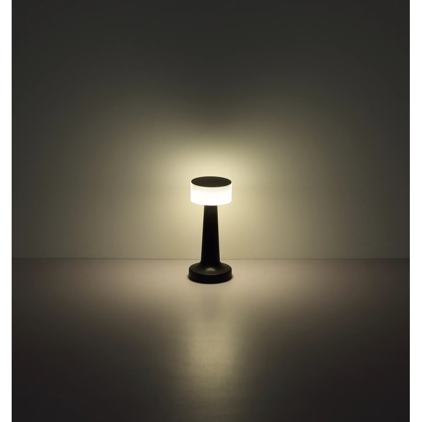 Globo - LED stolna lampa s dodirnim prigušivačem LED/1W/3,7V 2700K/4000K/6500K 800 mAh USB crna