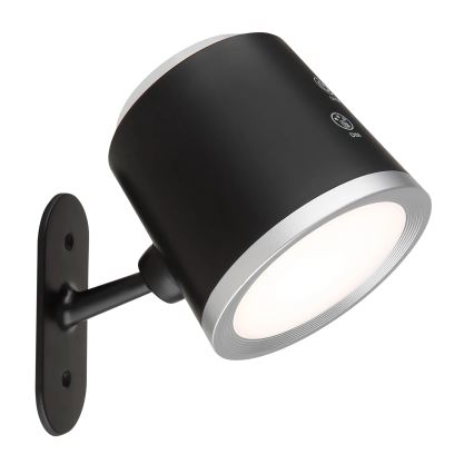 Globo - LED Prigušiva stolna lampa na dodir 4u1 LED/6W/3,7V 3000K/4000K/6500K 1500 mAh USB crna