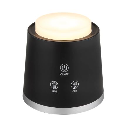 Globo - LED Prigušiva stolna lampa na dodir 4u1 LED/6W/3,7V 3000K/4000K/6500K 1500 mAh USB crna