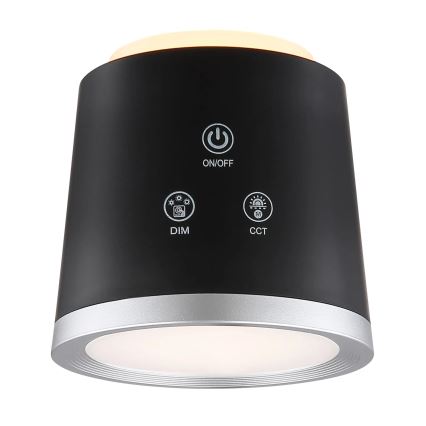 Globo - LED Prigušiva stolna lampa na dodir 4u1 LED/6W/3,7V 3000K/4000K/6500K 1500 mAh USB crna