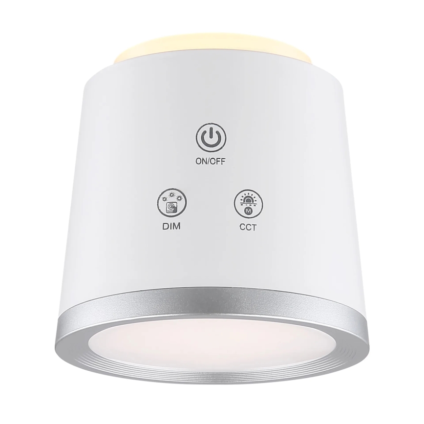 Globo - LED Prigušiva stolna lampa na dodir 4u1 LED/6W/3,7V 3000K/4000K/6500K 1500 mAh USB bijela