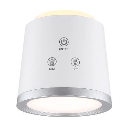 Globo - LED Prigušiva stolna lampa na dodir 4u1 LED/6W/3,7V 3000K/4000K/6500K 1500 mAh USB bijela