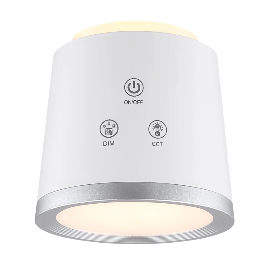 Globo - LED Prigušiva stolna lampa na dodir 4u1 LED/6W/3,7V 3000K/4000K/6500K 1500 mAh USB bijela