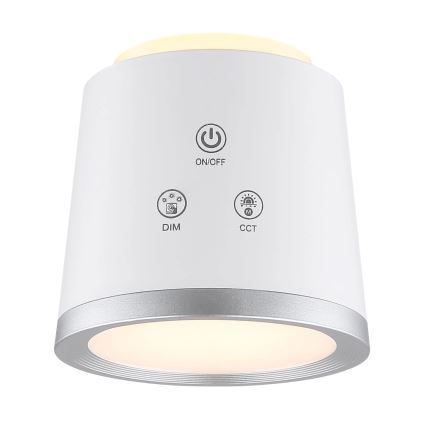 Globo - LED stolna lampa s dodirnim upravljačem, prigušivač 4u1 LED/6W/3,7V 3000K/4000K/6500K 1500 mAh USB bijela