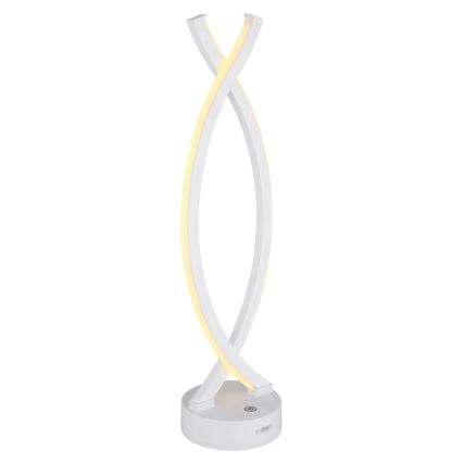Globo - LED stolna lampa s dodirnim upravljačem, prigušivač svjetla LED/1W/3,7V 3000K 1800 mAh USB bijela