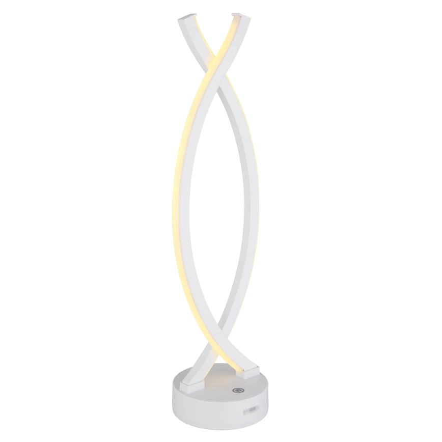 Globo - LED stolna lampa s dodirnim upravljačem, prigušivač svjetla LED/1W/3,7V 3000K 1800 mAh USB bijela