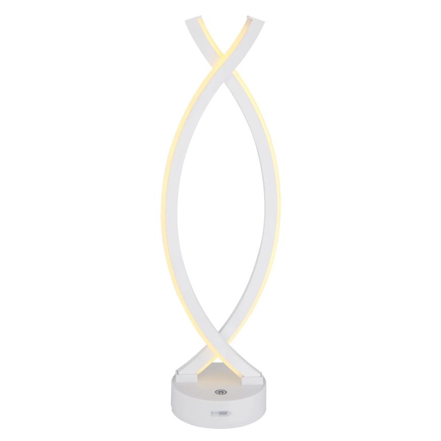 Globo - LED stolna lampa s dodirnim upravljačem, prigušivač svjetla LED/1W/3,7V 3000K 1800 mAh USB bijela