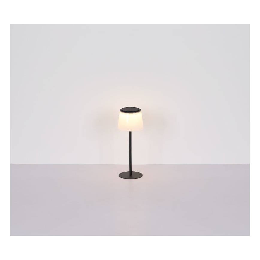 Globo - LED vanjska stolna lampa s dodirnim upravljanjem, prigušiva LED/1,8W/5V IP44 1800 mAh crna/bijela