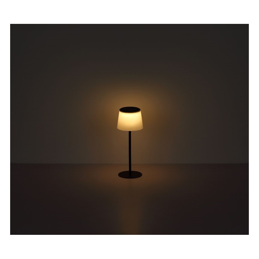 Globo - LED Prigušiva dodirna vanjska stolna lampa LED/1,8W/5V IP44 1800 mAh crna/bijela