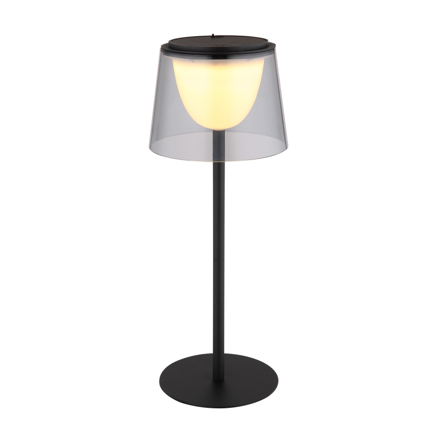 Globo - LED Prigušiva dodirna vanjska stolna lampa LED/1,8W/5V IP44 1800 mAh crna/dimna