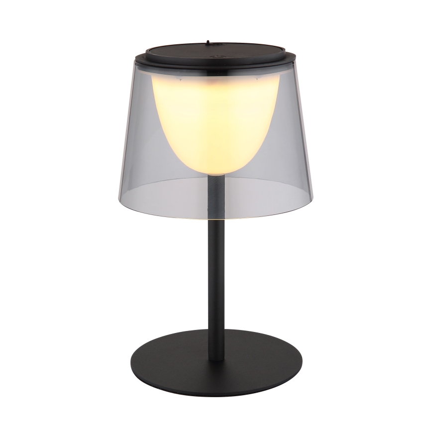 Globo - LED Prigušiva dodirna vanjska stolna lampa LED/1,8W/5V IP44 1800 mAh crna/dimna