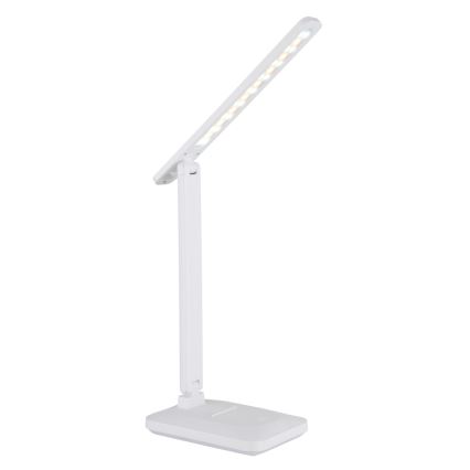 Globo - LED stolna lampa na dodir s mogućnošću prigušivanja, punjiva LED/3W/5V 2800/4000/6500K 1800 mAh bijela