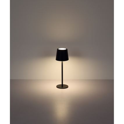 Globo - LED vanjska stolna lampa s dodirnim upravljanjem, prigušiva, LED/2W/5V, 3000/4000/6000K, 2200 mAh, IP44, crna