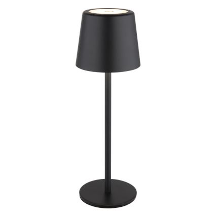 Globo - LED vanjska stolna lampa s dodirnim upravljanjem, prigušiva, LED/2W/5V, 3000/4000/6000K, 2200 mAh, IP44, crna