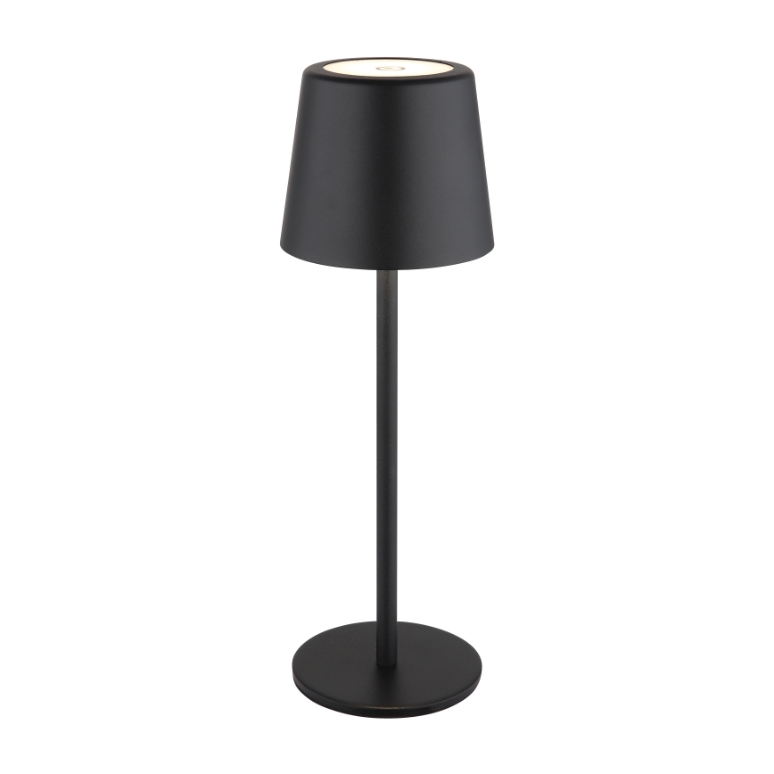 Globo - LED vanjska stolna lampa s dodirnim upravljanjem, prigušiva, LED/2W/5V, 3000/4000/6000K, 2200 mAh, IP44, crna