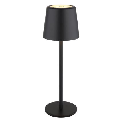 Globo - LED vanjska stolna lampa s dodirnim upravljanjem, prigušiva, LED/2W/5V, 3000/4000/6000K, 2200 mAh, IP44, crna