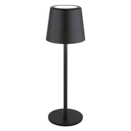Globo - LED vanjska stolna lampa s dodirnim upravljanjem, prigušiva, LED/2W/5V, 3000/4000/6000K, 2200 mAh, IP44, crna