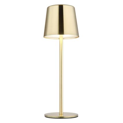 Globo - LED stolna lampa s dodirnim upravljanjem i prigušivanjem, punjiva, LED/2W/3,7V 3000/4000/6000K 2200 mAh, zlatna