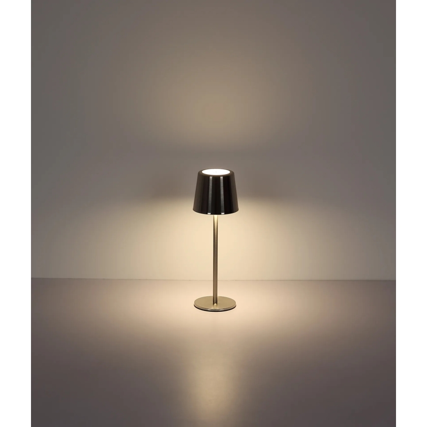 Globo - LED dodirna punjiva stolna lampa s prigušivanjem LED/2W/3,7V 3000/4000/6000K 2200 mAh sjajni krom