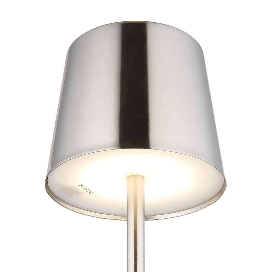 Globo - LED dodirna punjiva stolna lampa s prigušivanjem LED/2W/3,7V 3000/4000/6000K 2200 mAh sjajni krom