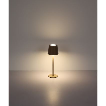Globo - LED vanjska stolna lampa s dodirnim upravljanjem, prigušiva, LED/2W/5V, 3000/4000/6000K, 2200 mAh, IP44, krem boja