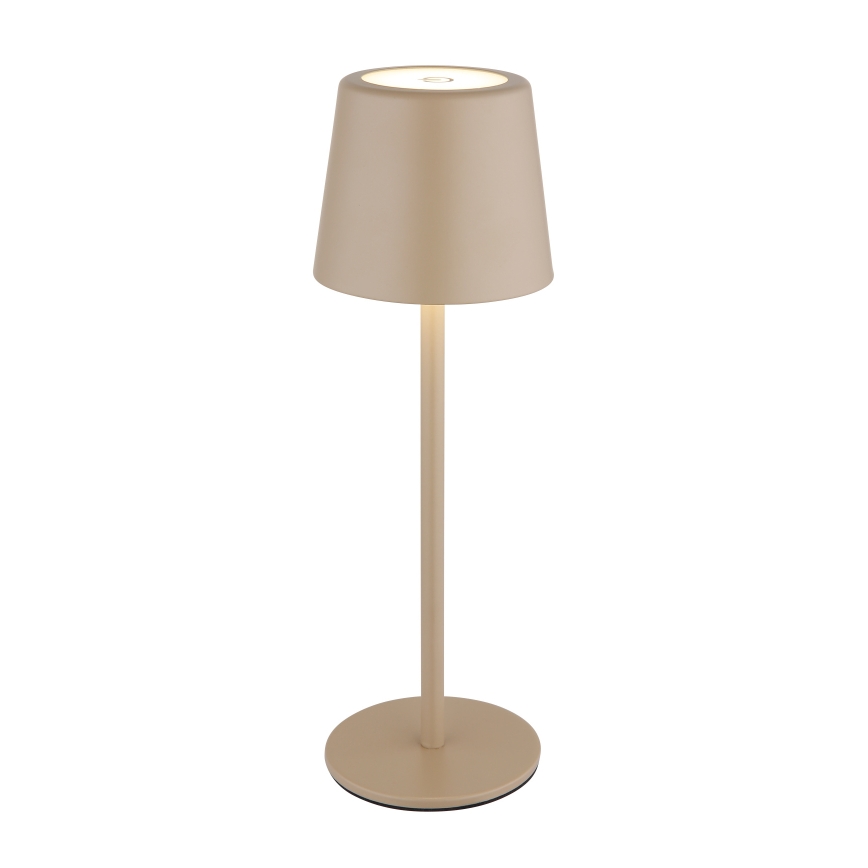 Globo - LED vanjska stolna lampa s dodirnim upravljanjem, prigušiva, LED/2W/5V, 3000/4000/6000K, 2200 mAh, IP44, krem boja