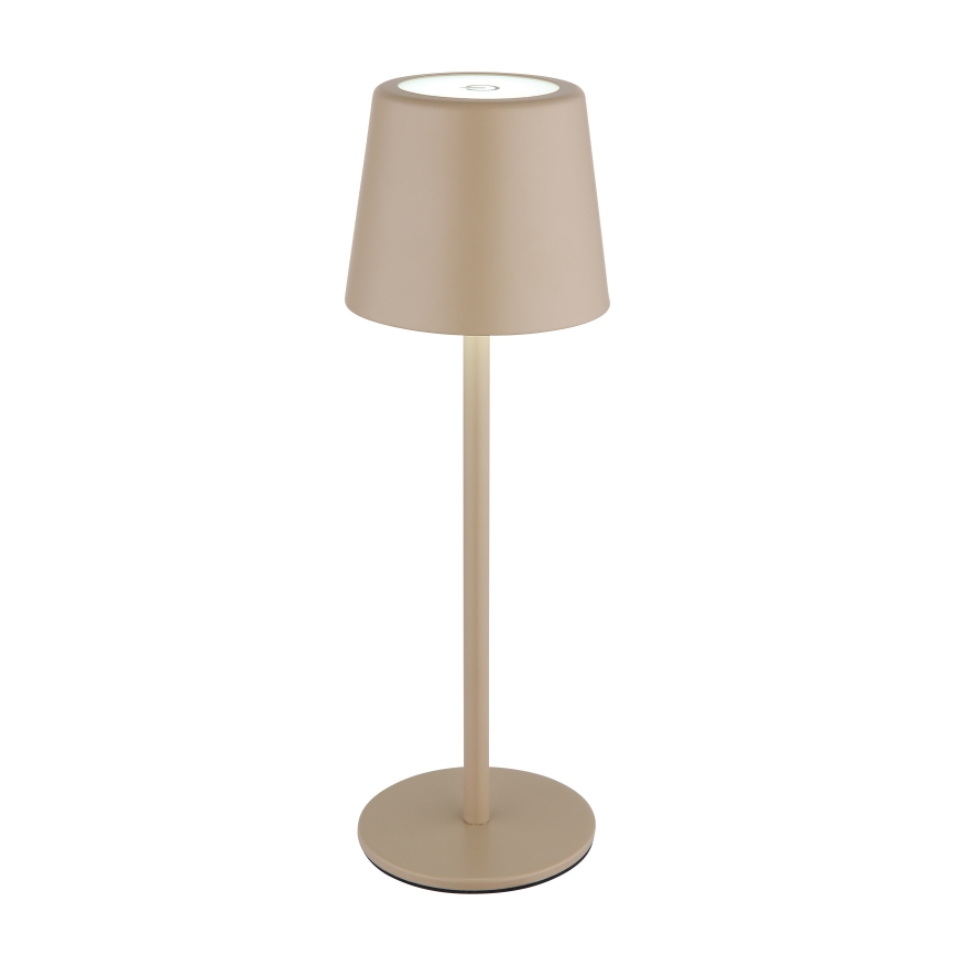 Globo - LED vanjska stolna lampa s dodirnim upravljanjem, prigušiva, LED/2W/5V, 3000/4000/6000K, 2200 mAh, IP44, krem boja