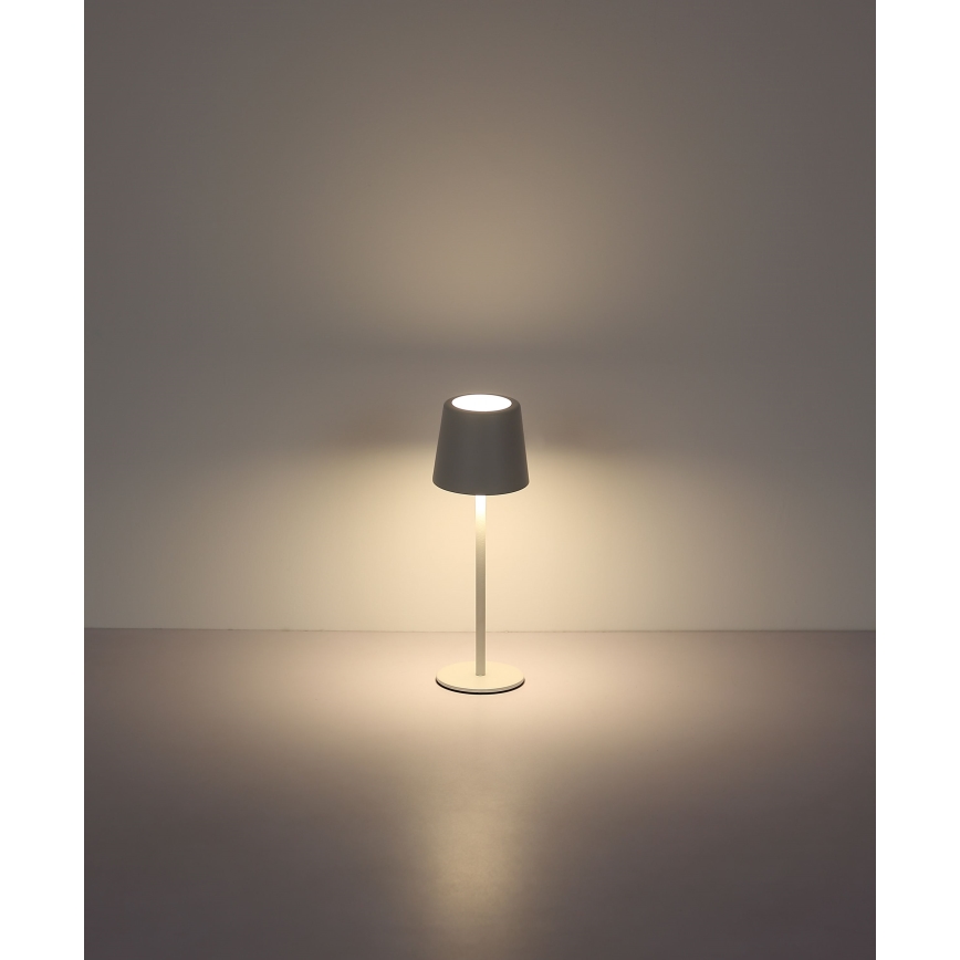 Globo - LED vanjska stolna lampa s dodirnim upravljanjem, prigušiva, LED/2W/5V, 3000/4000/6000K, 2200 mAh, IP44, bijela