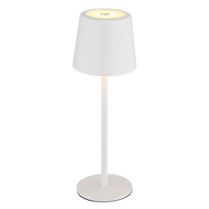 Globo - LED vanjska stolna lampa s dodirnim upravljanjem, prigušiva, LED/2W/5V, 3000/4000/6000K, 2200 mAh, IP44, bijela