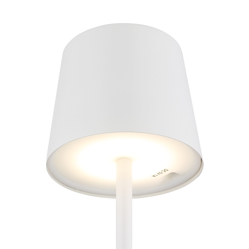 Globo - LED vanjska stolna lampa s dodirnim upravljanjem, prigušiva, LED/2W/5V, 3000/4000/6000K, 2200 mAh, IP44, bijela