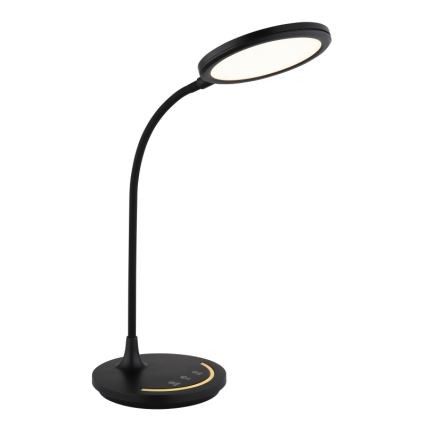Globo - LED Prigušiva fleksibilna dodirna stolna lampa LED/12W/230V 3000/4000/6500K CRI 90 crna
