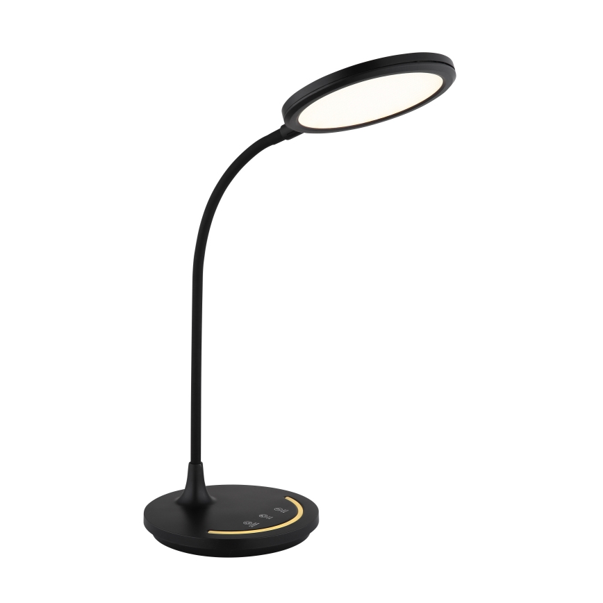 Globo - LED Prigušiva fleksibilna dodirna stolna lampa LED/12W/230V 3000/4000/6500K CRI 90 crna