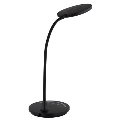 Globo - LED Prigušiva fleksibilna dodirna stolna lampa LED/12W/230V 3000/4000/6500K CRI 90 crna