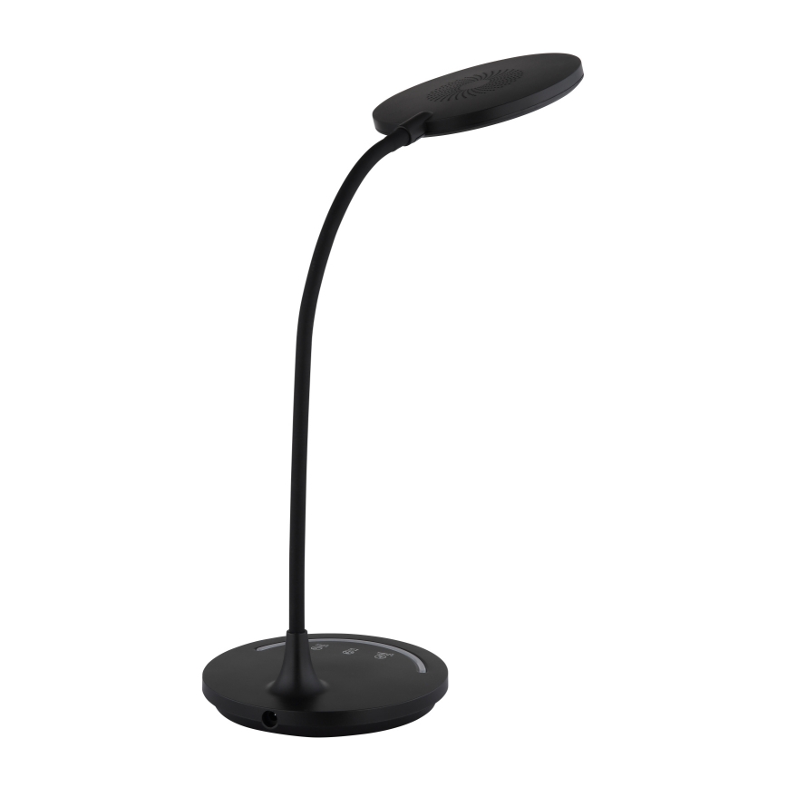 Globo - LED Prigušiva fleksibilna dodirna stolna lampa LED/12W/230V 3000/4000/6500K CRI 90 crna