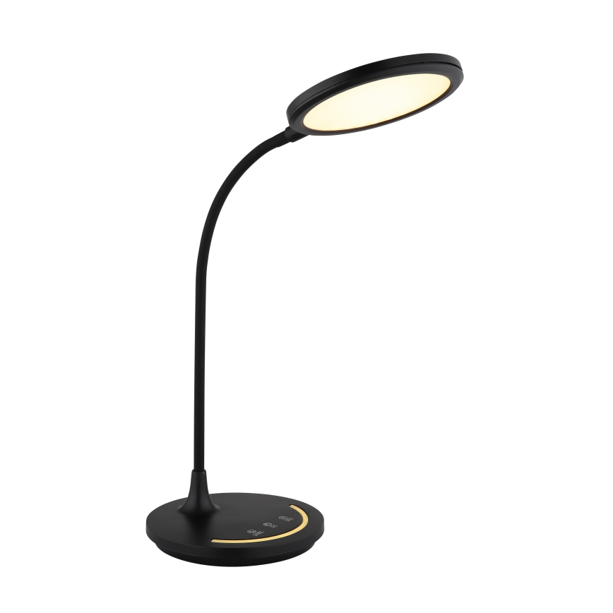 Globo - LED Prigušiva fleksibilna dodirna stolna lampa LED/12W/230V 3000/4000/6500K CRI 90 crna