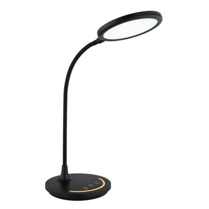 Globo - LED Prigušiva fleksibilna dodirna stolna lampa LED/12W/230V 3000/4000/6500K CRI 90 crna