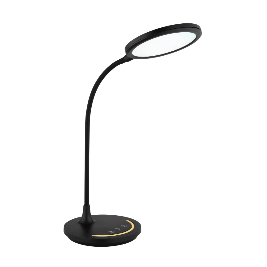 Globo - LED Prigušiva fleksibilna dodirna stolna lampa LED/12W/230V 3000/4000/6500K CRI 90 crna